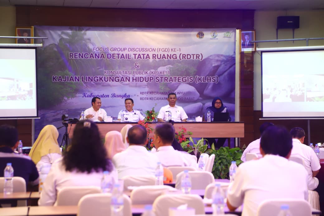 Jaga Keseimbangan Perkembangan Infrastruktur dan Lingkungan, Pemkab Bangka Gelar FGD RDTR