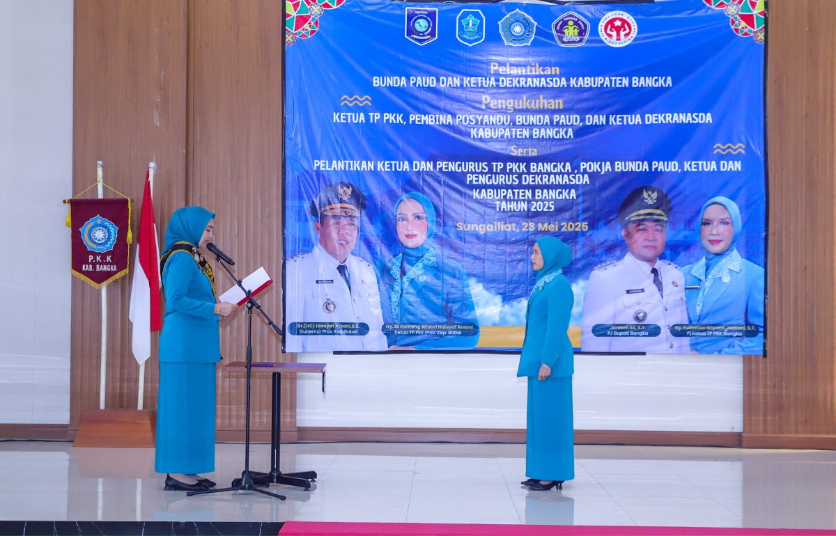 Yulianisa Wiyanti Jantani Resmi Jabat Bunda Paud dan Ketua Dekranasda Kabupaten Bangka