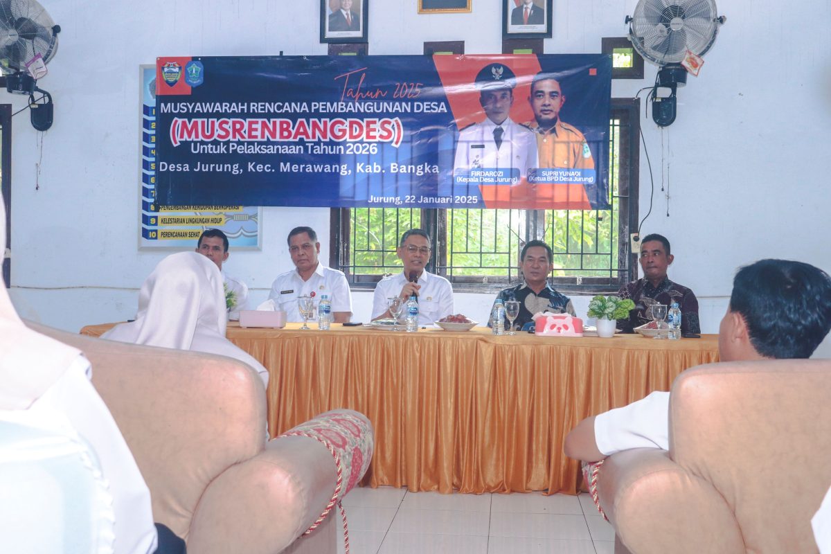 Hadiri Pembukaan Musrenbang Desa Jurung, Ini Pesan Pj Bupati