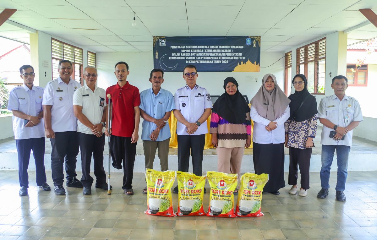 Pemkab Bangka Salurkan Bansos Bagi Keluarga Penerima Manfaat