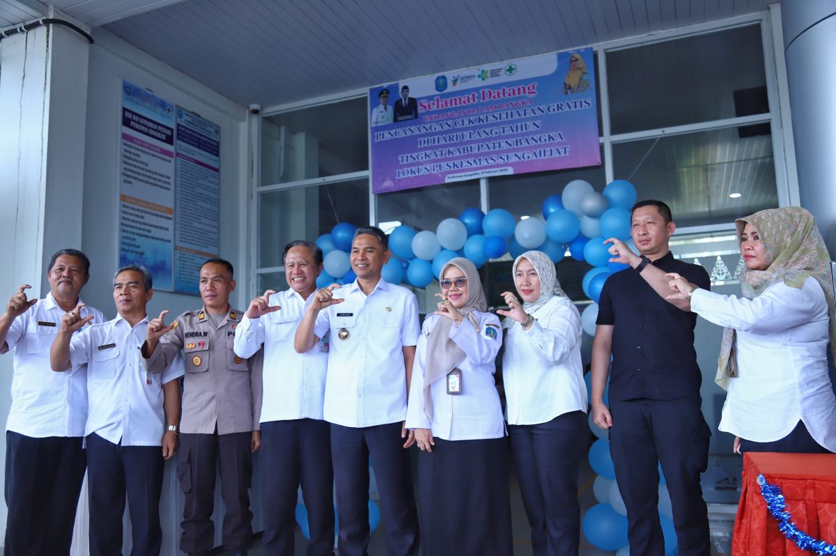 Pj Bupati Bangka, Isnaini Sebut Program Cek Kesehatan Gratis Adalah Kado Pemerintah buat Masyarakat