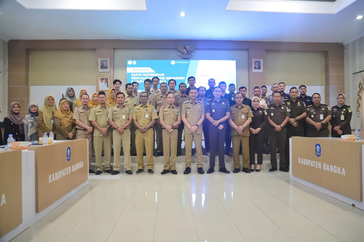 Isnaini Buka Rakor Penyaluran Pupuk Bersubsidi Di Kabupaten Bangka