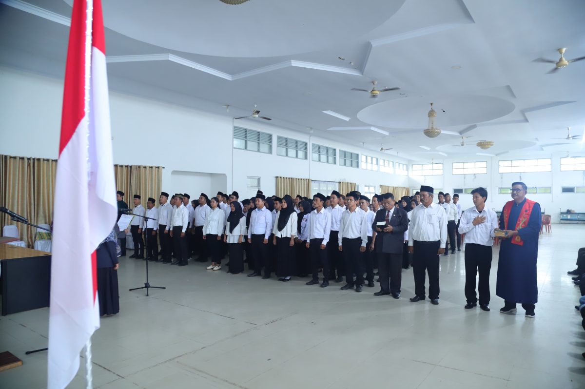 105 Orang Panwalu Kecamatan dan Kelurahan /Desa Pemilu Ulang Dilantik