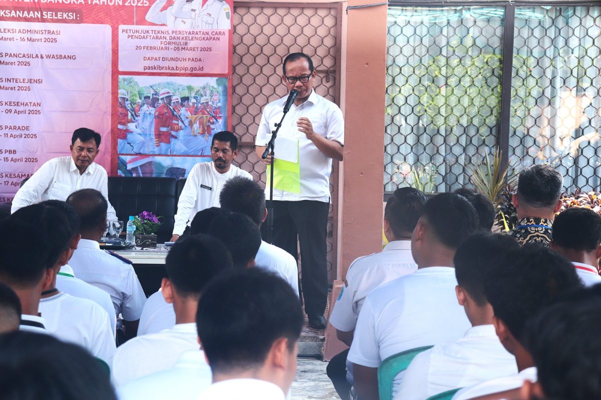 Rekruitmen dan Seleksi Paskibraka Kabupaten Bangka Tahun 2025 dimulai, Sekda Thony : Mencari Putra Putri Terbaik