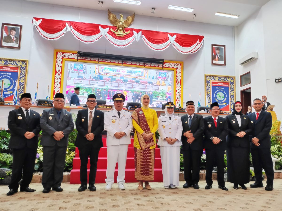 PJ Bupati Hadiri Paripurna istimewa DPRD Provinsi Penyampaian Pidato Gubernur Babel