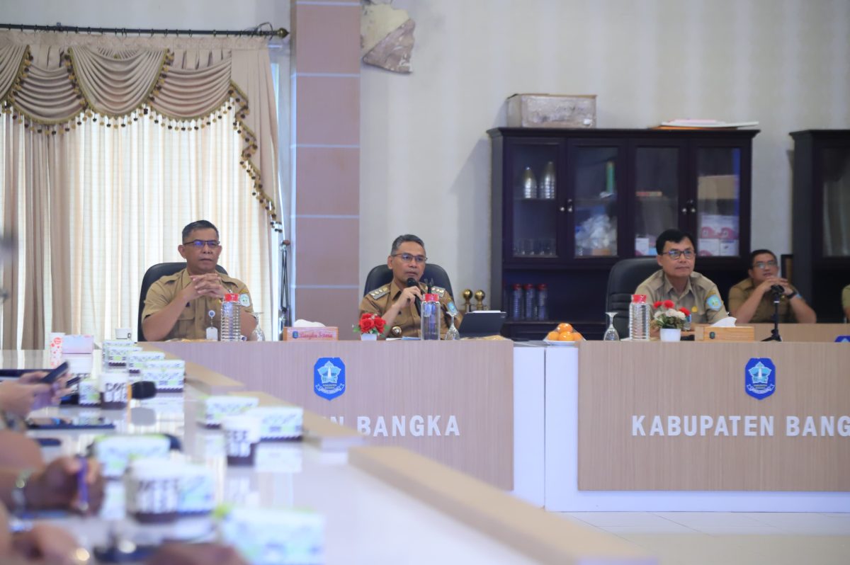Evaluasi Triwulan Pertama di Pemkab Bangka, Kepala Perangkat Daerah Paparkan Kinerja dan Keuangannya