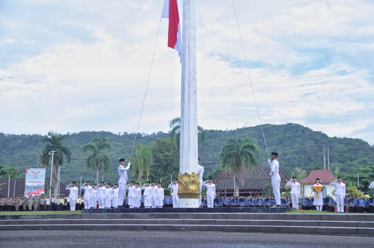 PJ Bupati Jantani Ali Pimpin Upacara HUT Pancasila 2025 Di Pemkab Bangka