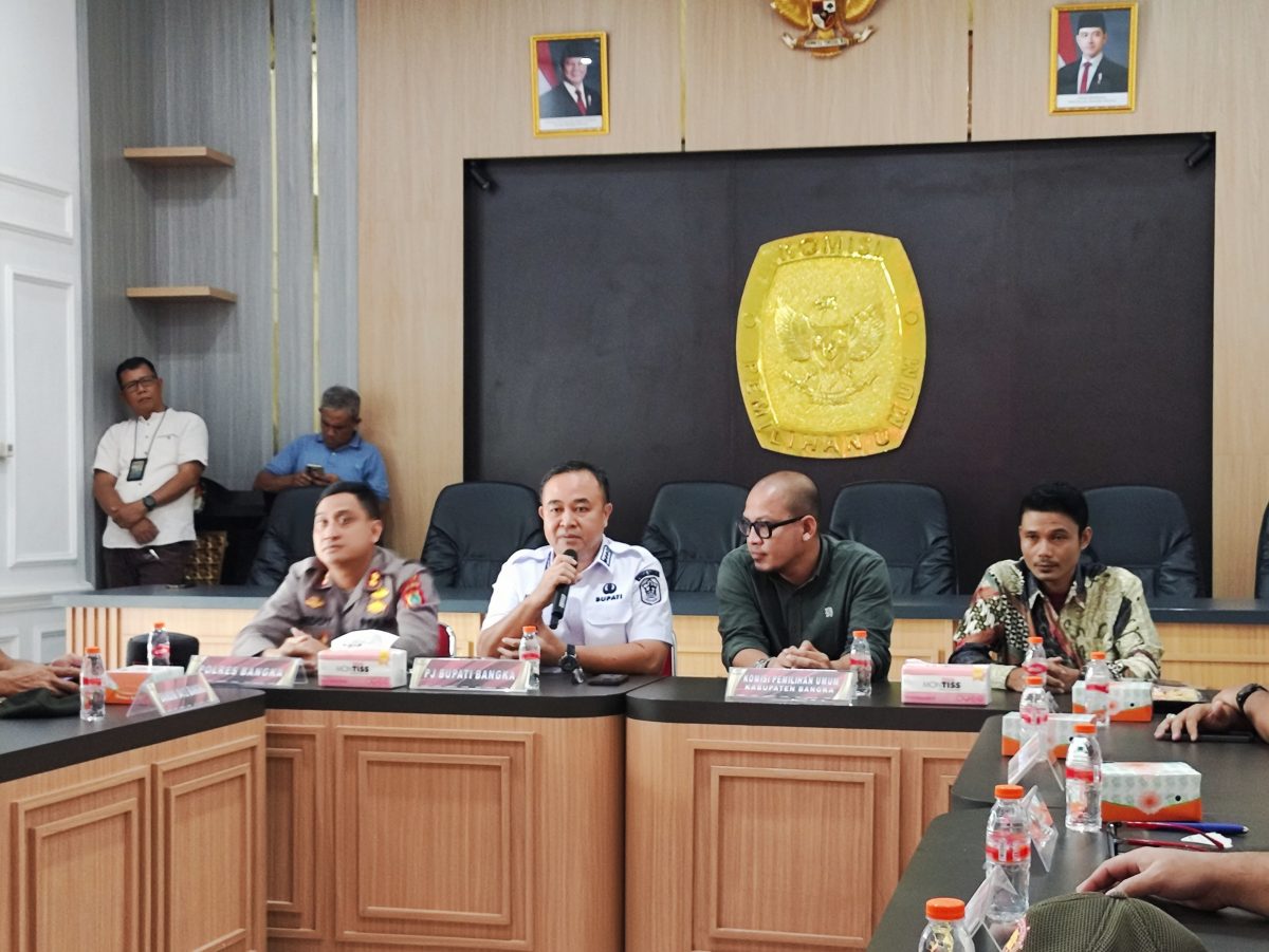 Hadiri Rakor Pemilu Ulang di KPU, Pj Bupati Ingatkan Sosialisasin