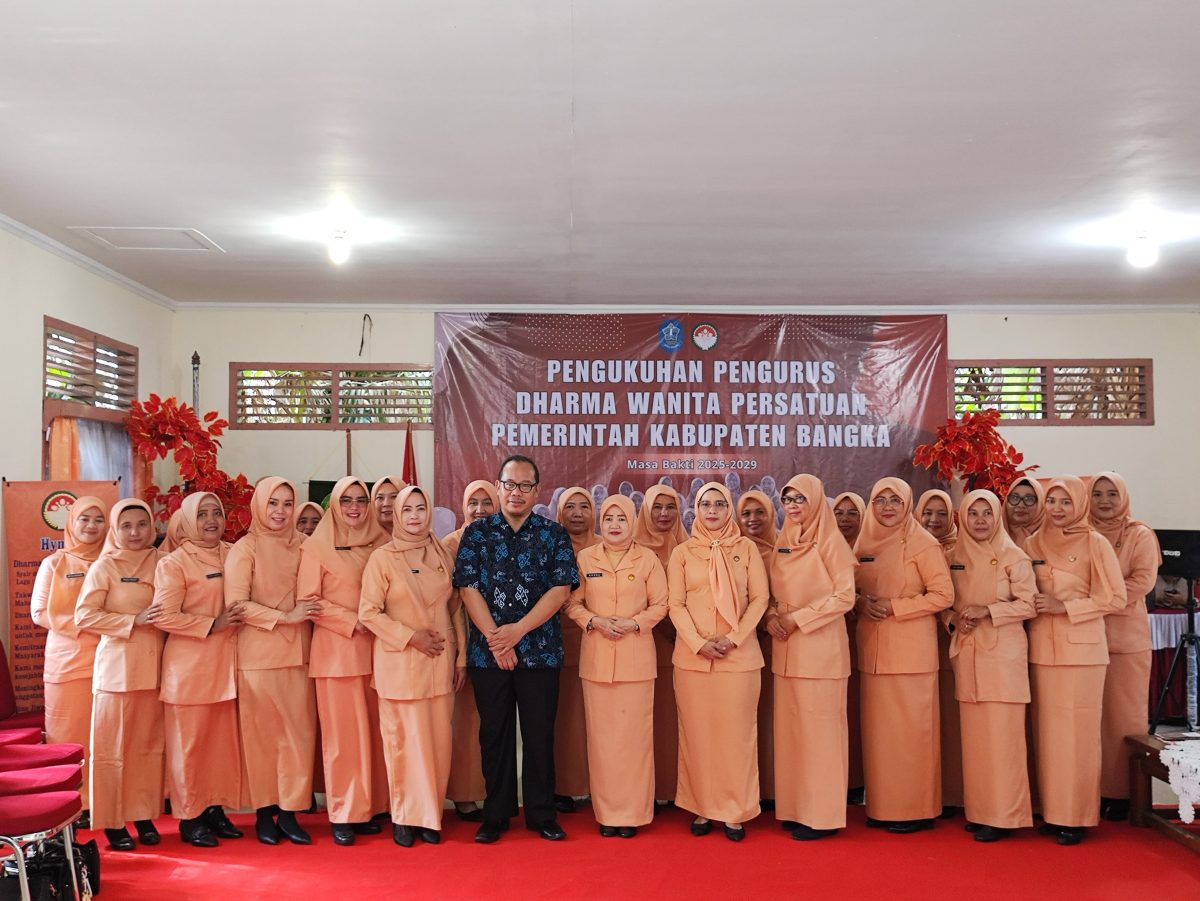 Pengurus DWP Bangka 2025-2026 Dikukuhkan, PJ Sekda: Bersinergi Dengan Pemerintah Daerah