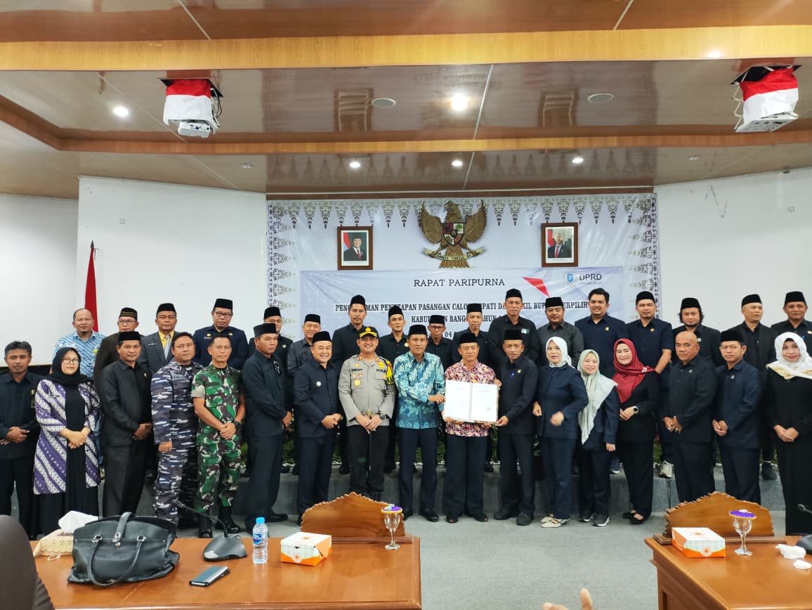 DPRD Bangka Umumkan Penetapan Pasangan Calon Bupati Wakil Bupati Bangka Terpilih