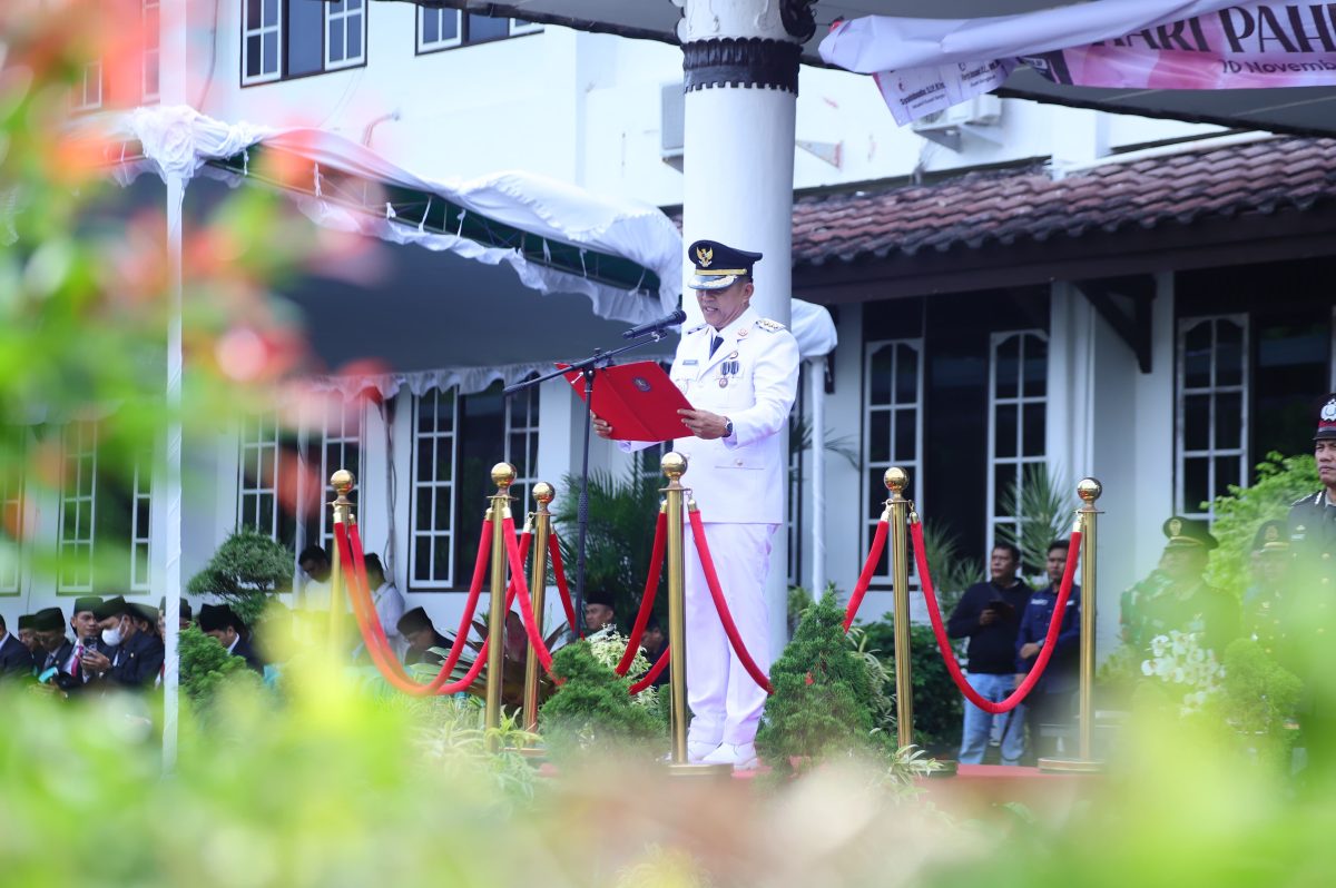 Fery Insani Pimpin Peringatan Hari Pahlawan di Kabupaten Bangka