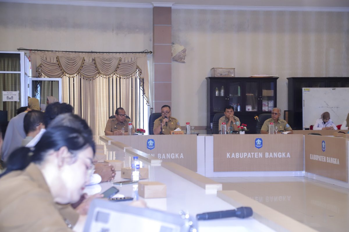 Pj Bupati Jantani Ali Pimpin Rakor Percepatan Penurunan Stunting di Kabupaten Bangka