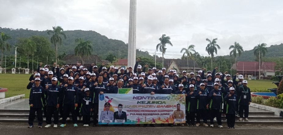 Pj. Sekda Bangka Lepas Kontingen Kejurda XII Provinsi