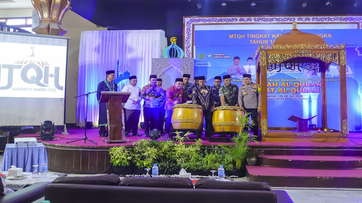 Jantani Ali Buka MTQH Kabupaten Bangka, 268 Peserta Siap Berlomba Di 12 Cabang