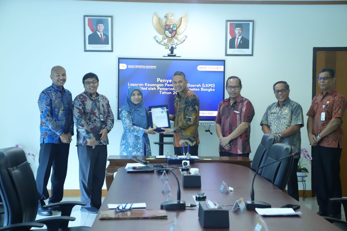 Pemkab Bangka Sampaikan LKPD TA 2024 ke BPK Babel