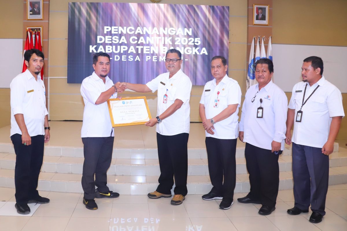 Pemkab Bangka Kukuhkan Desa Pemali Sebagai Desa Cantik