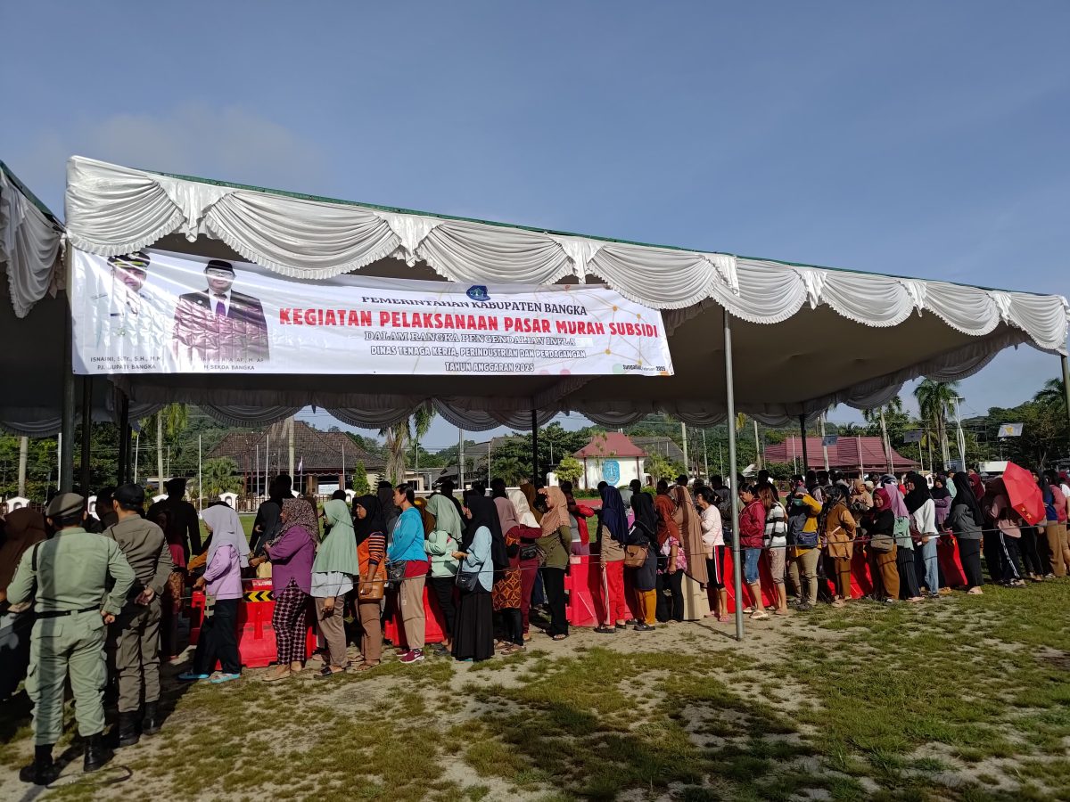 Sambut Ramadhan 1446 H, Pemkab Bangka Gelar Pasar Murah