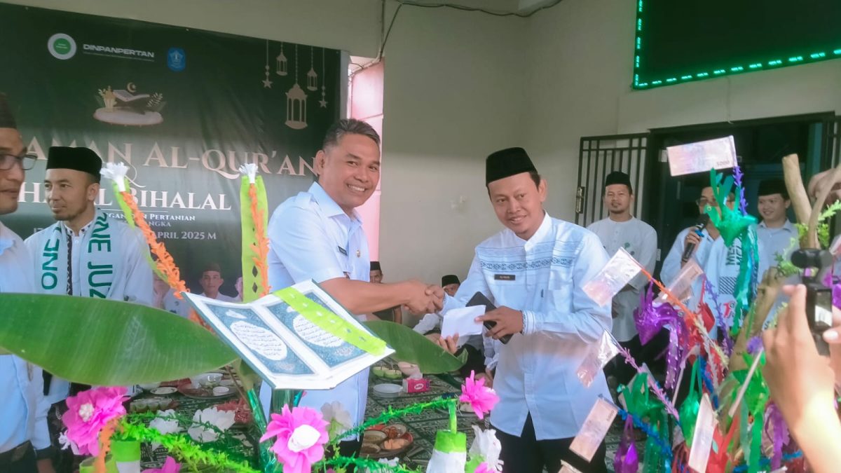 Halal Bihalal Di Dinas Pangan dan Pertanian, Diisi Khataman Al Quran dan Lomba Hias Telur Khataman