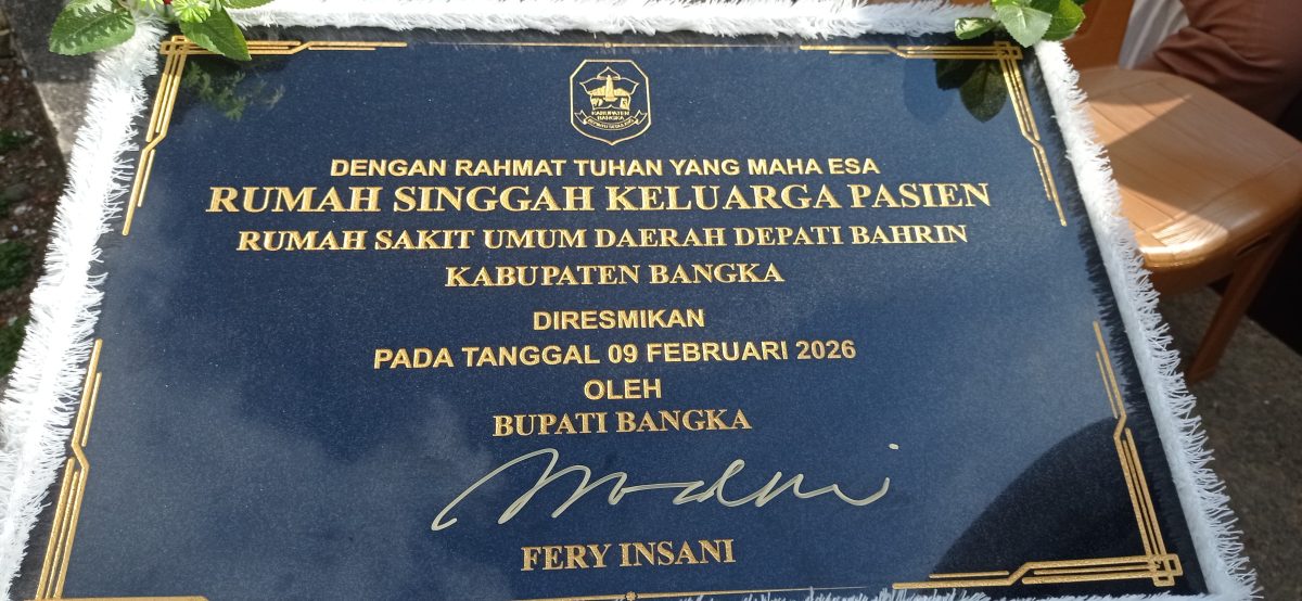 Bupati Bangka Resmikan Rumah Singgah Keluarga Pasien, Bukti Nyata Kepedulian Terhadap Warganya