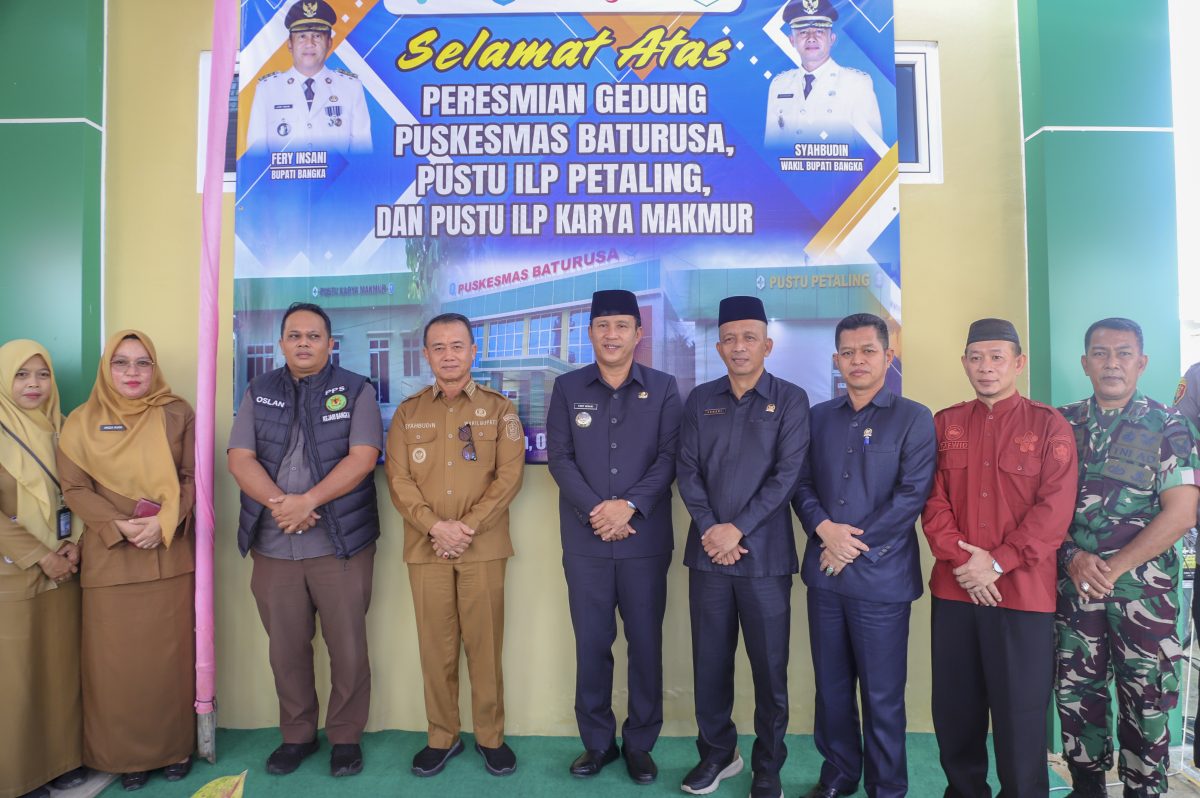 Gedung Baru 1 Puskesmas dan 2 Pustu di Resmikan, Pemkab Bangka Tingkatkan Akses dan Kualitas Pelayanan Kesehatan